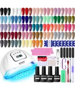 JODSONE Gel Nail Polish Kit with U V Light 32 Colors Gel Polish Nail + 4... - $500.97 MXN