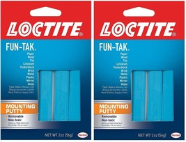 2 LOCTITE FUN-TAK Mounting Putty MultiUse Removable Adhesive Sticky NONT... - £26.37 GBP