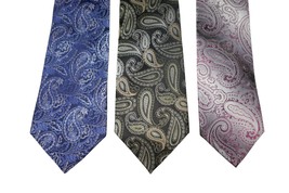 Pronto Uomo Paisley 100% Silk Men’s Neck Tie Lot - $585.86 MXN