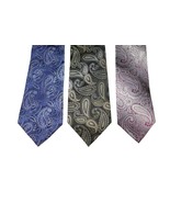 Pronto Uomo Paisley 100% Silk Men’s Neck Tie Lot - $43.32 CAD