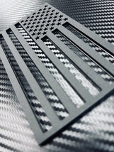 3D Custom American Flag Blk Carbon Fiber License Plate Aluminum Built To... - $936.27 MXN