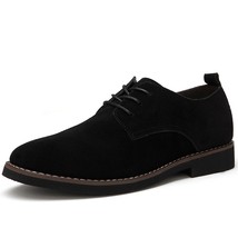 plus size 39-48 leather men casual flats waterproof dress Oxford  man shoes lace - £36.84 GBP
