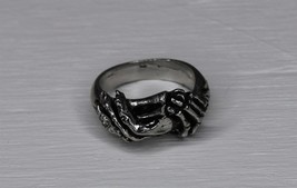 The Pact Skeleton Hand Ring Size 12 Alchemy Gothic English Pewter - £29.54 GBP