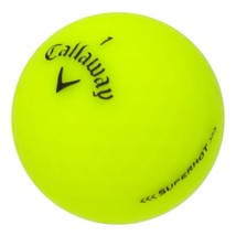 50 Mint Yellow Matte Callaway Superhot Golf Balls - Free Shipping - Aaaaa - £63.69 GBP