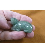 (Y-SEAL-566) green Aventurine SEAL gemstone carving FIGURINE gem seals s... - $261.03 MXN