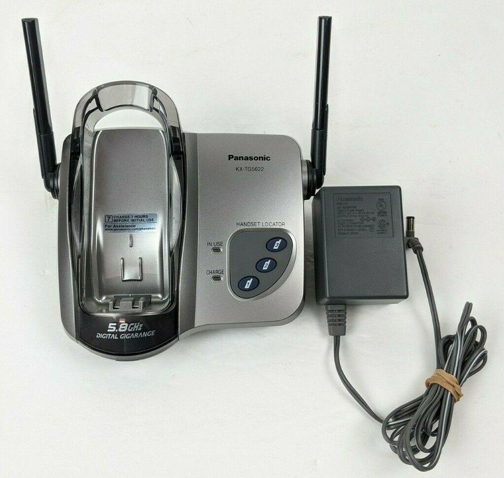 Panasonic 2.4GHz Cordless Phone System KX-TG2382B with Digital Answering  Machine