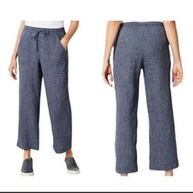 Pure Jill Linen &amp; Cotton Straight Full Leg Cropped Pant in Size Small - £23.17 GBP