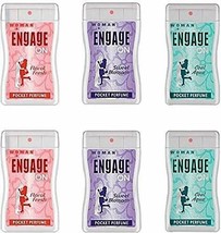 Engage Unisex Bolsillo Perfume,18ml (Frío Aqua ,Floral Fresco,Dulce Flor ) 6 De - £17.96 GBP