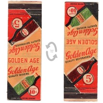 Vintage Matchbook Cover Golden Age Soda Pop Soft Drink 1940s advertising graphic - £10.24 GBP