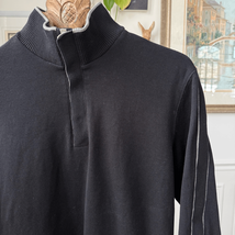 Boss Hugo Boss 1/4 Snap Cotton Sweater Black M - $32.40