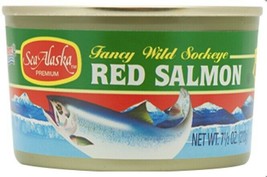 Sea Alaska Red Salmon 7.5 Oz Can - $22.76