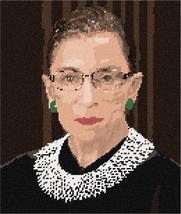 Pepita Needlepoint Canvas: Justice Ruth Bader Ginsberg, 10&quot; x 12&quot; - £68.74 GBP+