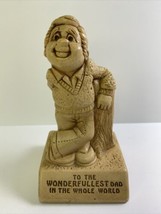 Vintage 1970&#39;s Paula Co Figure To The Wonderfullest Dad In The Whole World Gift - £10.35 GBP