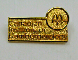 McDonalds Canadian Institute of Hambergerology Collectible Pinback Pin B... - £11.42 GBP