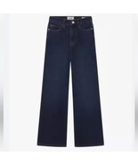 FRAME Le Slim Palazzo Jeans, Majesty Dark Wash Wide Leg Hugh Waisted Siz... - $2,399.40 MXN