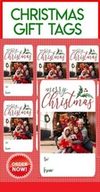Custom Christmas Tag Stickers with Your Photo - $14.99+