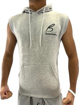 BodySmart Pull Over Hoodie Jacket Plain Fleece without Sleeves - £14.47 GBP