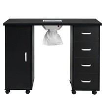  MDF Single Door 4 Drawers With Fan Black Nail Table - £282.70 GBP