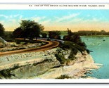 Drive Along Maumee River Toledo Ohio OH UNP Unused WB Postcard H22 - $2.92