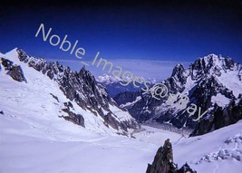 1961 View From Cable Car Mer de Glace French Alps Kodachrome 35mm Slide - £4.27 GBP