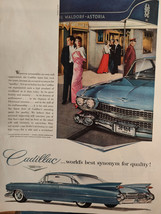 1959 Holiday Original Ad Advertisement CADILLAC Worlds Best Synonym for ... - $10.80