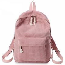 Herald Fashion Preppy Fabric Backpack Female Velvet Design Collage School Backpa - £110.23 GBP