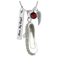 Crystal Shoe Cremation Jewelry Urn - Love Charms™ Option - $29.95