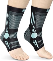 Neenca Professional Ankle Brace Compression Sleeve (Pair), Ankle Support, Sports - £28.25 GBP