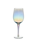 Optic Rainbow Wine Glasses Set of 4 Stemmed Goblets 16 oz 9&quot; High Decora... - €42,05 EUR