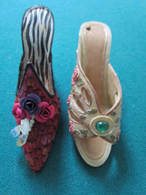 Miniature 8 Ceramic Collectible Fashion Shoes Around 3-4&quot; 8 Pcs Lot 2 - £63.69 GBP