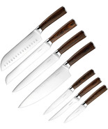 7PCS Chef Knife Set,Ultra Sharp Kitchen Knife Set Cutlery set Premium St... - £47.32 GBP