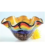 Kitras Art Glass Oversized Centerpiece Bowl - £194.21 GBP
