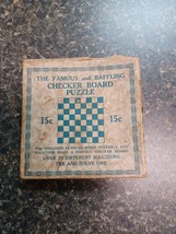 Antique 1920s Famous Checkerboard Puzzle Game Contest Vasen Co. - £23.21 GBP