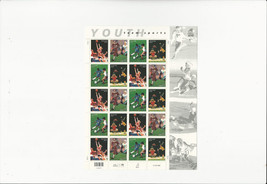 US Stamps Sheet/Postage Sct #3402a Youth Team Sports MNH F-VF OG  FV  $6.60 - £5.79 GBP