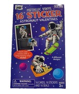 Metallic vinyl 16 sticker astronaut valentine cards - $13.47 CAD