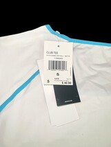 Adidas Women’s Club Tee Shirt White Blue Trim Size S NWT Tennis Training Top image 6