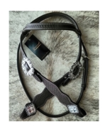 Grewal Western Dark Oil Headstall Crystals NEW - $68.33 CAD