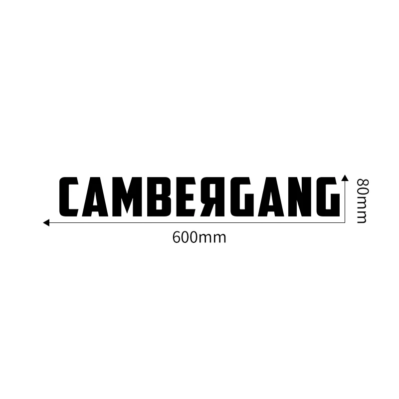 60CMx8CM JDM CAMBERGANG Personalized Car Stickers Decals Front and Rear Windshie - £56.96 GBP