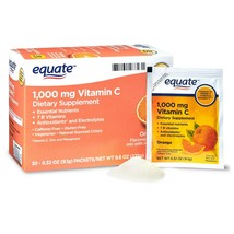 Equate Vitamin C Orange Flavor, 1000mg, 30 CT.. - $17.81