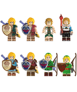 8Pcs The Legend of Zelda Minifigures Link Princess Assembly Mini Figure ... - $25.89