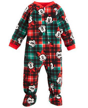 Ame Infant Boys Fleece Mickey And Minnie Mouse Footed Pajama  18 Months - $30.00
