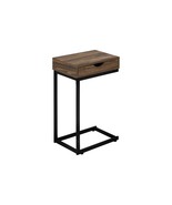 Modern C-Shaped Accent Table w/Drawer for Living &amp; Bedroom - $1,804.35 MXN