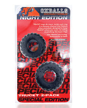 Oxballs Truckt Cock &amp; Ball Ring Special Edition - Night Pack Of 2 - $17.10