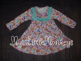 NEW Boutique Cocomelon Baby Girls Long Sleeve Ruffle Dress Size 12-18 M - £12.01 GBP
