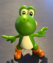 Super Mario Bros Yoshi 2.5&quot; Mini Figure Nintendo 2007 PVC Toy Video Game - £6.74 GBP