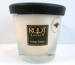 Root Legacy CRISP LINEN Candle Essential Oils &amp; All Natural Beeswax Blend 6.3 oz - £11.58 GBP