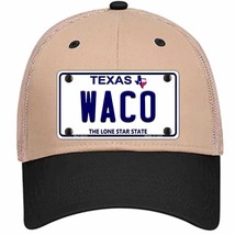 Waco Texas Novelty Khaki Mesh License Plate Hat - £23.16 GBP