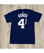 NEW NY Yankees Gehrig #4 Navy Blue Majestic T-shirt Mens Size M - £24.45 GBP