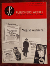 Publishers Weekly Book Industry Journal November 11 1968 Herbert Lottman - £12.94 GBP