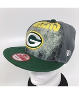 Green Bay Packers Snapback Hat Cap One Size 9Fifty New Era - Gray, Green... - £11.48 GBP